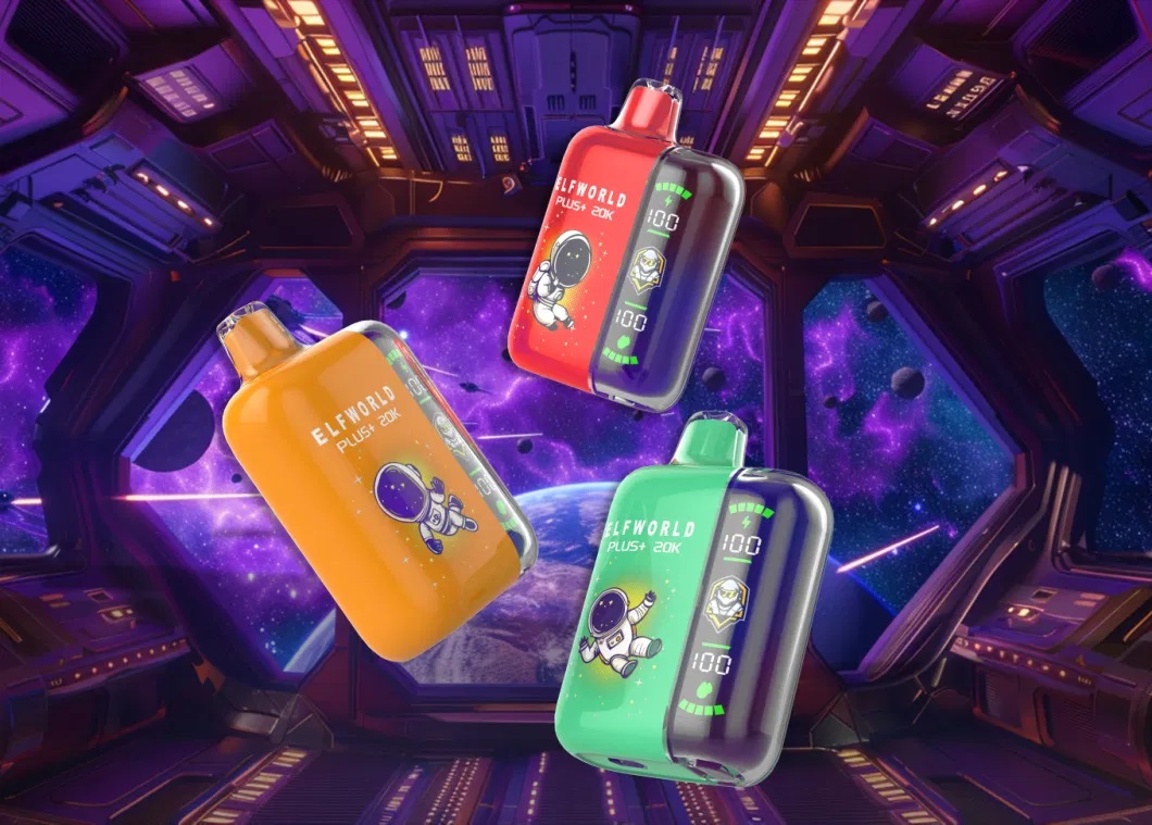 vapeablenexus.com Elfworld PLUS 20000 Puffs nicotine strengths: 0%, 2%, 3%, and 5% LCD Screen Display 22ml e-liquid capacity Display Disposable Vape