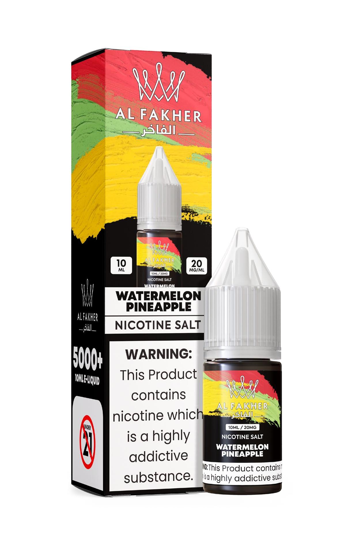 vapeablenexus.com Watermelon Pineapple 20MG Strengths 10ML 5000+ Nic Salt E-LIQUIDS by Al Fakher