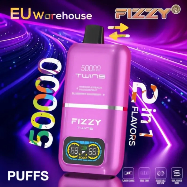 vapeablenexus.com FIZZY TWINS 50K: Double the Flavor! Double the Vapor! Double the Thrills! The Ultimate Disposable Vape Experience!